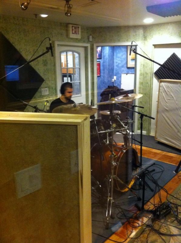 Justin blasting it up recording At What Cost