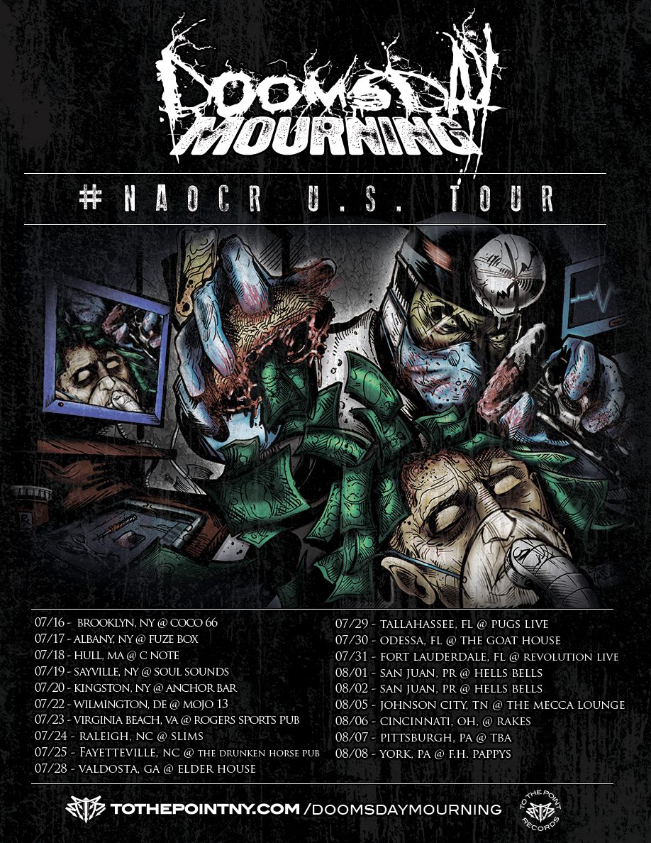 doomsday mourning - naocr - us tour - 2014