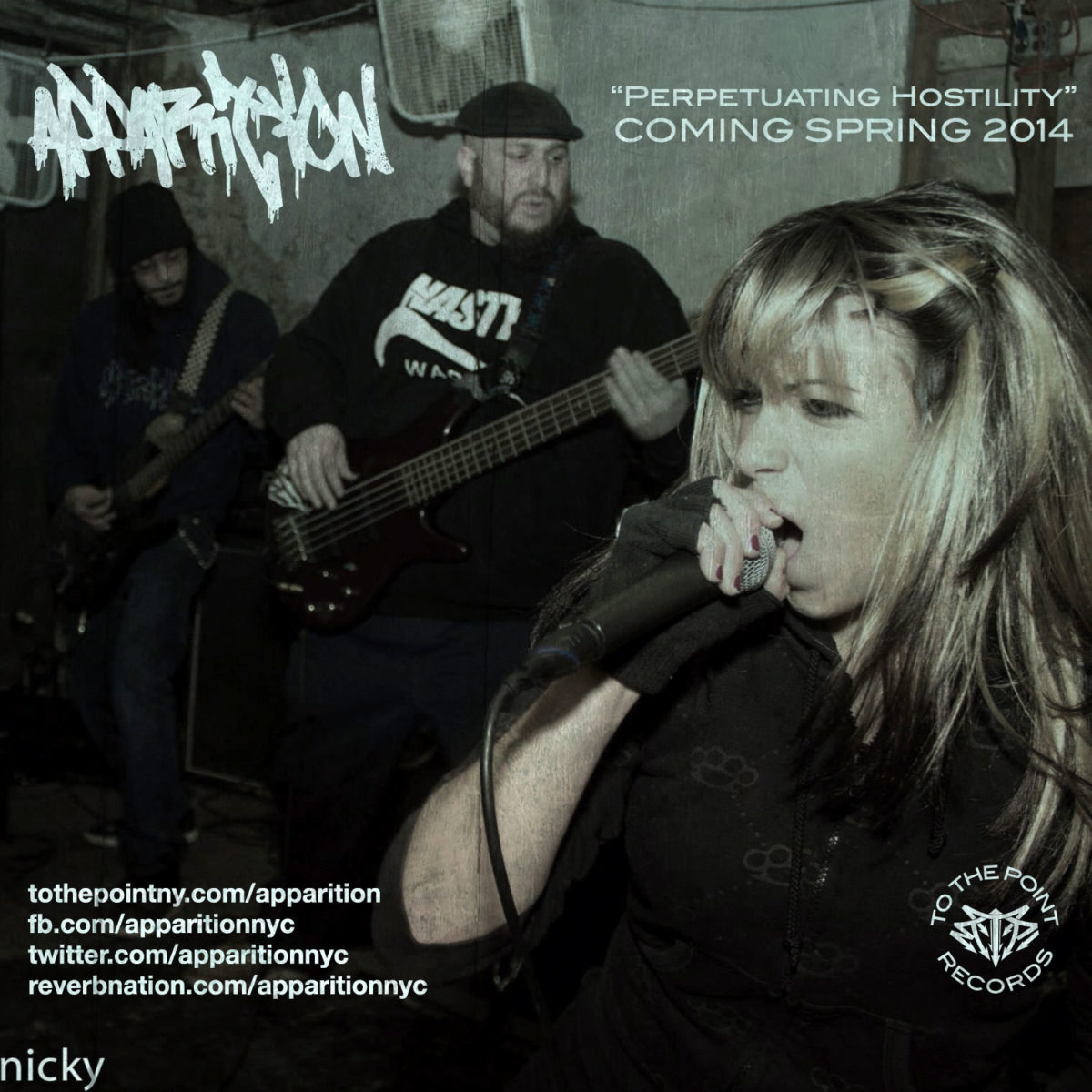 new apparition album title perpetuating hostility 2014 - ttprecords
