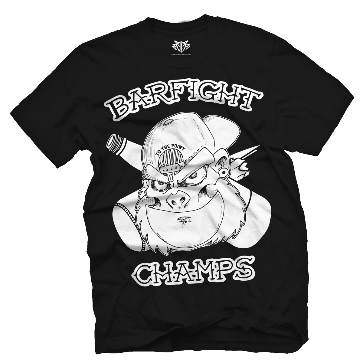 Barfight Champs - Official T Shirt - Ape - Boston Hardcore Music